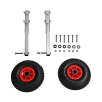 2Pcs Boat Launching Wheel Stainless Steel Boat Transom Launching Wheel with Quick Release Pins 304 stainless steel