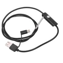 AN100‑3.9 3.9mm Endoscope High Definition Inspection Camera Pipeline Mobile Phone LED Borescope for Car IndustryFlexible Wire 3.5m / 11.5ft ABS