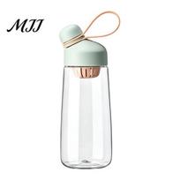 Easy Clean Reusable Bottle Tritan Plastic Water Bottle, with Leak Proof Lid, 600ml Capacity, Fast Fashionable Daily Drinking Cup Spout Sports 600ML