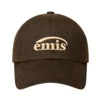EMIS Washed Faux Leather Ball Cap Brown ONE SIZE ruda