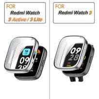 TPU Screen Protector Case For Xiaomi Redmi Watch 3 Active/Lite Full Cover Protective Shell Watch Case For Redmi Watch 3 Redmi Watch 3 Lite sidabras