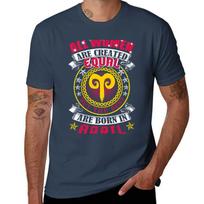 Best Wounisex Born In April Birthday Aries Zodiac Sign Tshirt Plus Size Loose Fit Tshirt S