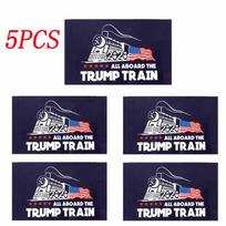 Donald 10pcs Trump Bumper Sticker 2020 All Aboard The Trump Train Stickers Car 5pcs