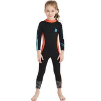 Kids 2.5mm Neoprene Wetsuit Diving Snorkeling Swimming Surfing Warmth Protection Long Sleeve Full Body Suit Girls Small