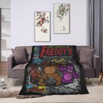 Fnaf At Freddys Antklodė Vilnos Spausdinta Bonnie Metalo Parodija Kvėpuojanti Itin Minkšta Mesti Antklodės Lovai Kelionėms Lovos Patalynė Mesti Antklodės 75x90cm
