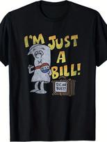 Ripple Junction X Schoolhouse Rock Im Just a Bill Congress T-Shirt Black Humo L