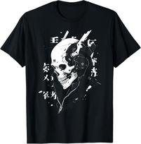 Anime Manga Skull Cyberpunk Aesthetic Techwear Harajuku T-Shirt S