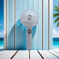 Portable Handheld Fan, Rechargeable Folding Travel Fan, Pocket Fan, Desktop Fan Suitable for Outdoor Travel Beach Summer Cooling balta