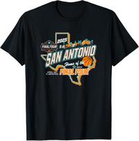 NCAA Final Four 2026 Basketball San Antonio Texas Black T-Shirt L