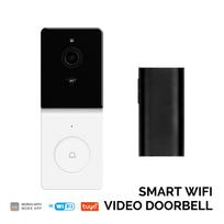1080P 2-Way Smart WiFi Video Doorbell Camera Wireless Audio Intercom Night Vision with 64GB SD Card Home Security