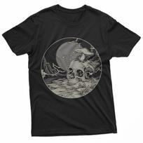 Lost Voyager Skull Mushroom Surreal Horror T-Shirt XXL
