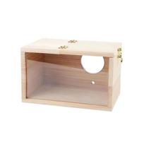 Natural Wooden Crates For Breeding, Bird Cages, Bird Nesting Sites, Feeding Stations One Size balta
