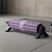 SuctionCup Foam Roller Geometric Nodes Leg Massage Cylindrical Purple Upgraded Bracket