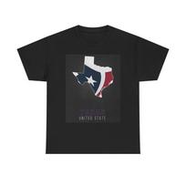 Texas Lone Star State Graphic T Shirt Retro Unisex Heavy Cotton Tee XL