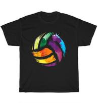 Colorful Volleyball Colorsplash Ball Spor Player Fans T-Shirt Unisex Tee Gift XXXXL