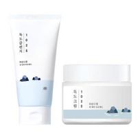 RoundLab 1025 Dokdo Cleanser+1025 Dokdo Cream Set | Gentle Cleanse & Deep Hydration Korean Skincare