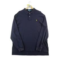 Seconde vie - Polo manches longues Homme  Marine - Bon état XL