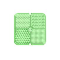 Dog Lick with Suction Cup - Silicone Slow Feeder Pad for Dogs One Size žalia