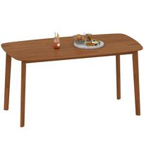 Stačiakampis valgomojo stalas iš pušies medienos - šviesiai rudas 150 x 80 x 76 cm ruda