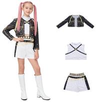 Women's Cosplay Costume Anime Inspired Dress for Halloween Party 160 juoda