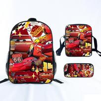 Lightning Mcqueen Elementary School Bag Boys Lightweight Children'S Backpack Casual Backpack Satchel Pencil Case pencil case black
