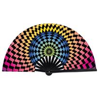 33 Cm Folding Hand Fan Gradient Colorful Dance Fan Japanese Style Clacking Fan  Music Style 9