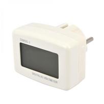 Mėlynas LCD skaitmeninis įtampos matuoklio testeris AC 80-300V EU Plug 220V Volt Power Monitor