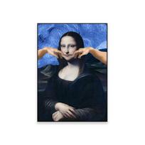 Pakeistas meno plakatas Mona Lizos portretas Grafiti meno spaudiniai Renesansas Modernus sienų menas Drobės tapyba Miegamojo meno galerijos dekoras 21x30 No Frame