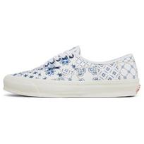 Kith x Vans OG Authentic LX Azulejo Tile Unisex Sneakers White VN0A4BV9WHT 36.5