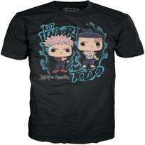 Funko Pop! Boxed Tee_ Jujutsu Kaisen - Yuji Itadori & Aoi Todo - 2XL Silver S juoda