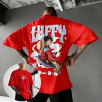 One Piece Monkey D Luffy Graphic T Shirt Men Women Anime Cotton Short Sleeve Tee Streetwear Casual Top 2026 Summer Cartoon Print S