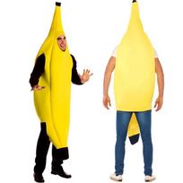 Banano kostiumo rinkinys Cosplay, vakarėliams ir Helovino maskaradams Adult One-size Banana
