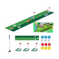 Complete Golf Putting Practice Set Includes Mat and Accessories for or Multiplayer Use to refines Technique Anywhere 1