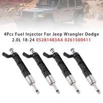 4Pcs Fuel Injector For Jeep Wrangler Dodge 2.0L 18-24 05281483AA 0261500411