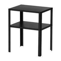 Nordic Bedside Table Living Room Sofa Corner Table Bedroom Bedside Table Metal Minimalist Night Tables Bedroom Furniture juoda
