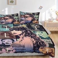 3pcs Taylor Swift Duvet Cover Set, 1 Duvet Cover + 1/2 Pillowcases (No Insert), Bedroom Decor, Allseason Comfort yy251021267 135x200cm