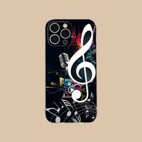 Musical Note Staff Mobile Phone Case for iPhone 17 16 15 14 13 12 11 X XR XS Air Pro Max Plus Mini Clear Colorful Cover Luxury iPhone17