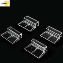 4 Pcs Set 6-12mm Acrylic Fish Tank Lid Cover Support Holder Bracket Clip Aquarium Top Cover Bracket Aquarium Cap Support Rack 4Pcs 10mm black