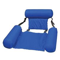Pripučiamas vandens hamakas suaugusiems, 120x100cm nešiojamas baseino plūdurų gultas plaukimui ir atsipalaidavimui, vandens čiužinio kėdė 1 piece pack blue