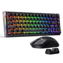 ATTACK SHARK R68HE Keyboard and Mouse Rapid Trigger 8000Hz Carbon Fiber PAW3950MAX Low Latency Wireless Mouse R68HE RT Accuracy Magnetic Switch Delay juoda