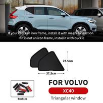 Magnetic Car Sunshade Mesh Curtain for Volvo XC40 V90 Side Rear Window for XC40 Triangular juoda