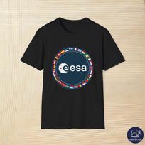 ESA Europos kosmoso agentūros logotipas Unisex marškinėliai XS