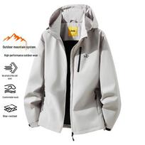 JEEP Men's Versatile Hooded Casual Jacket 2XL chaki