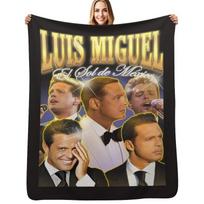 Luis Miguel El Sol De Mxico Vintage Retro Design Throw Blanket Warm Cozy Throw Blanket for Living Room Couch Size: 75*100cm, Weight: 230 GSM