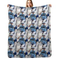 Slushy noobz sticker Throw Blanket Multi Purpose Soft Warm Blanket for Home Travel Size: 75*100cm, Weight: 230 GSM