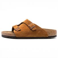 Birkenstock Zurich Slide Slippers Unisex Camel Brown 1023891 44 ruda/kupranugaris