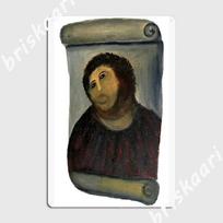Ecce Homo Restoration Poster Metal Sign Pub Wall Pub Designer Cave Bar Tin Sign Poster 20X30CM