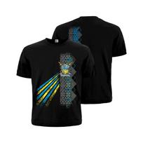 Ukrainian Trident T-Shirt – Vyshyvanka Style, Made in Ukraine 4XL black