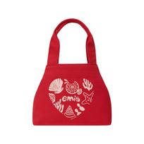 Emis Heart Coastal Mini Tote Bag Red ONE SIZE raudona
