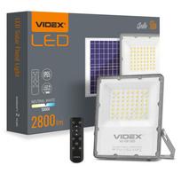 Naświetlacz videx led solarny lampa halogen tryb auto 2800lm ip65 + pilot